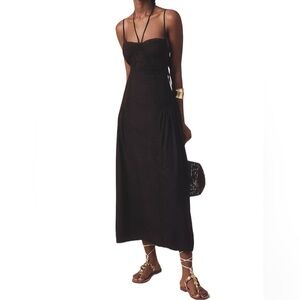 Forever That Girl | black lace midi dress